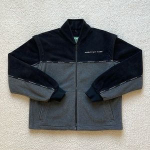 Vintage/Y2K Arctic Cat Ribboned Embroidered Fleece Zip Up Jacket